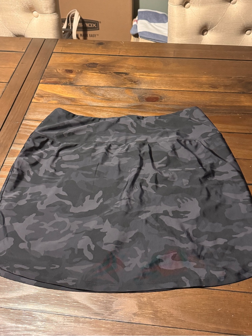 Women's Black Camo Active Skort